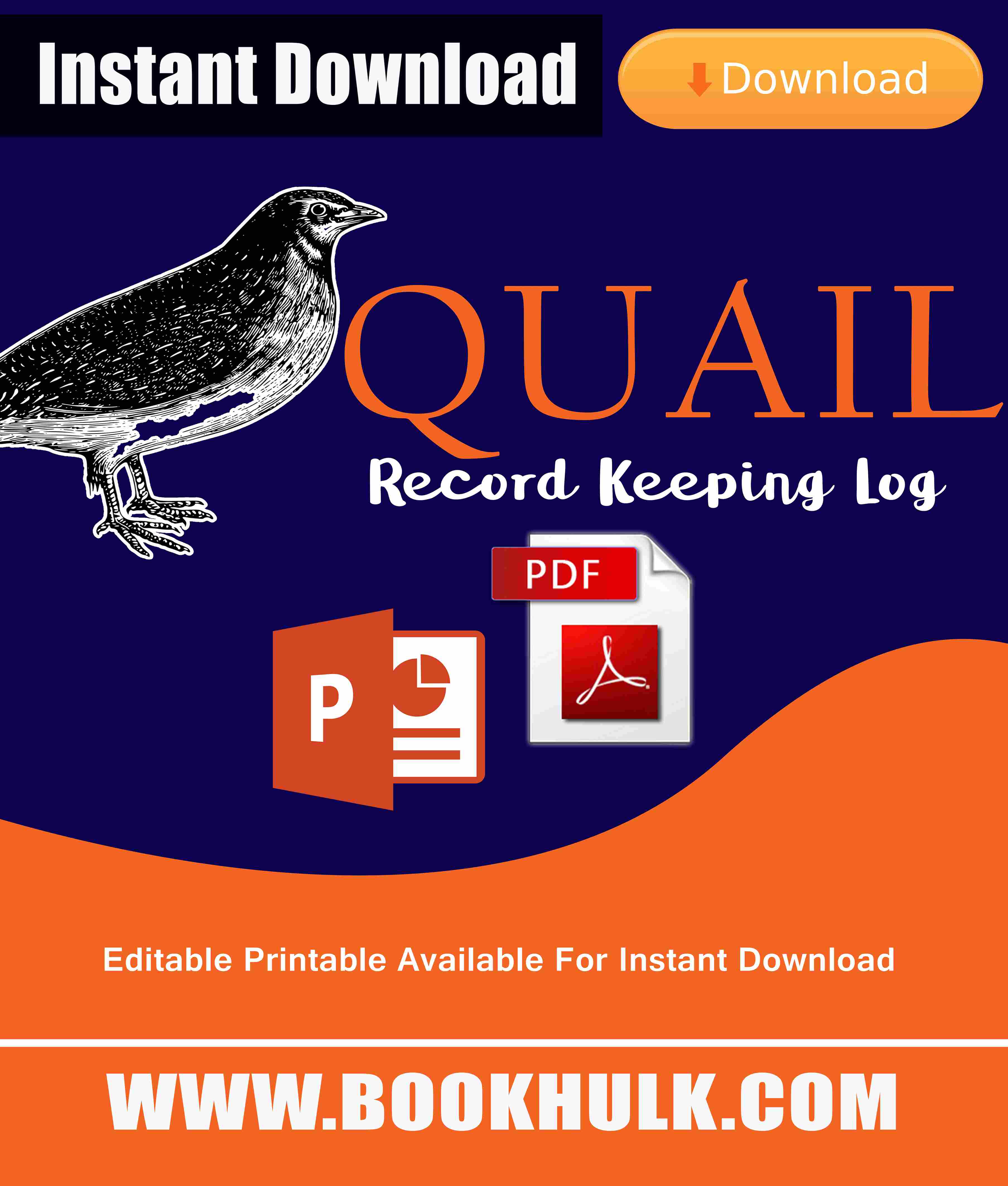 Quail Record Keeping Book